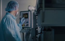 Person working on an HMI.