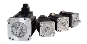 4 servos in a row — product shot